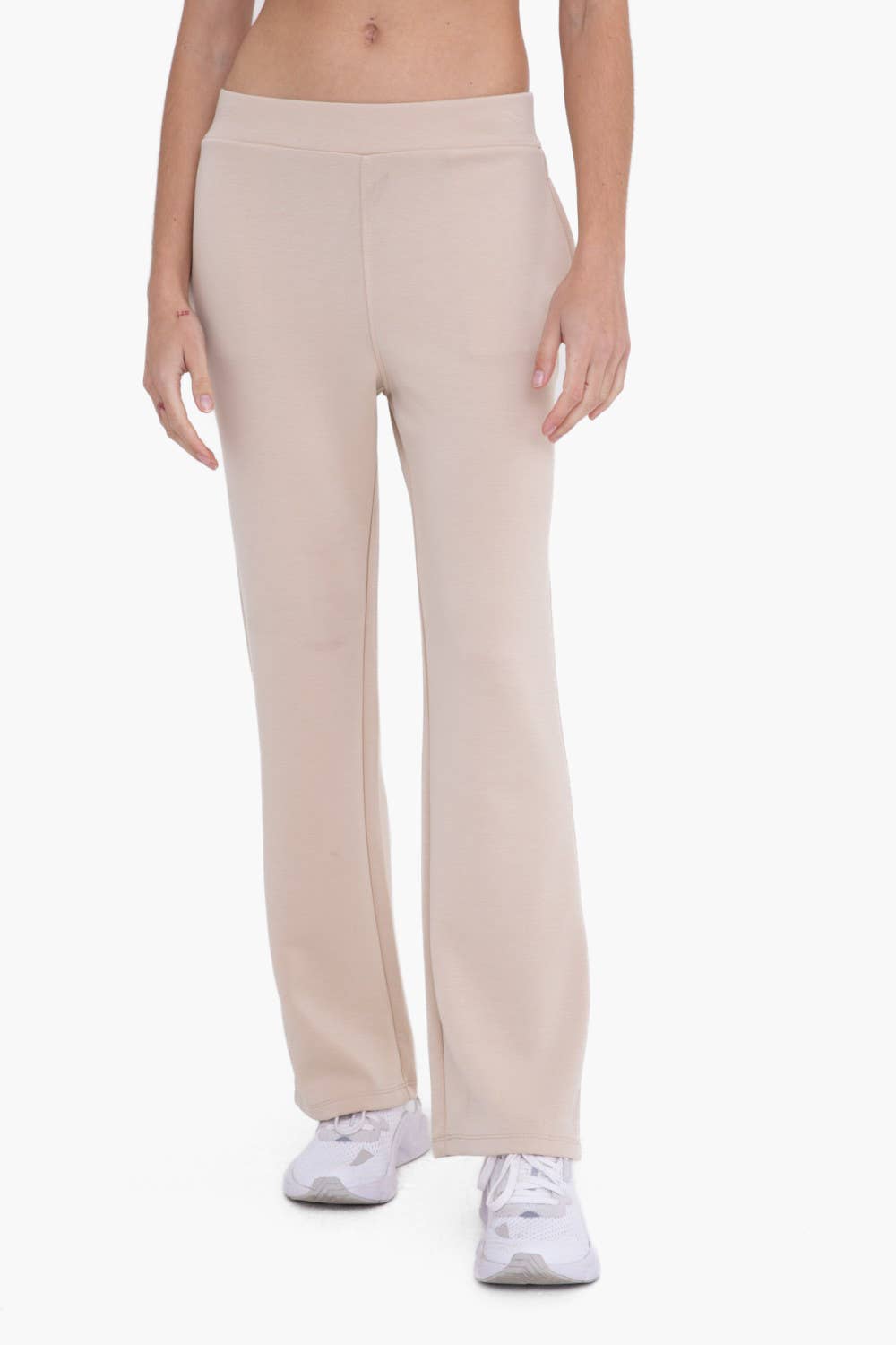 Elevated Flared Lounge Pants: NATURAL Core Mono B