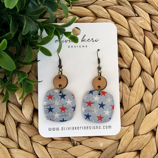Nora - Patriotic Blue Stars Spring-Summer Olivia Keri Designs