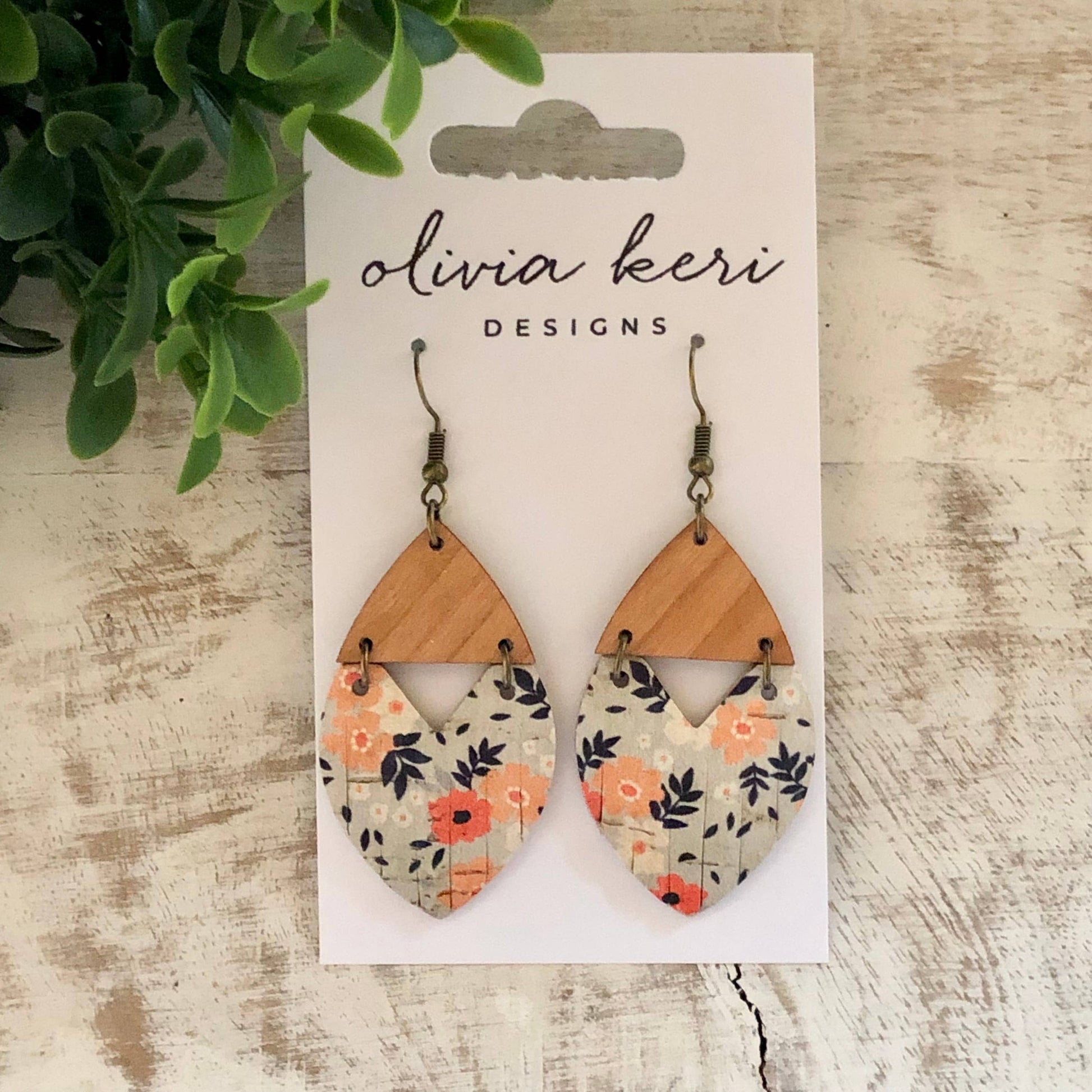 Josie - Grey Fall Floral Spring-Summer Olivia Keri Designs