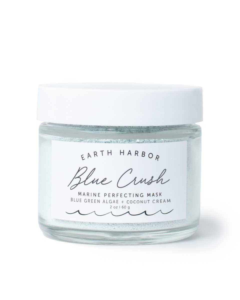 Marine Mask: Blue Green Algae + Coconut Cream Core Earth Harbor Naturals