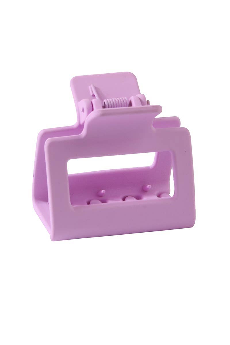 Small Square Macaron Hair Clip: Purple Core NINEXIS