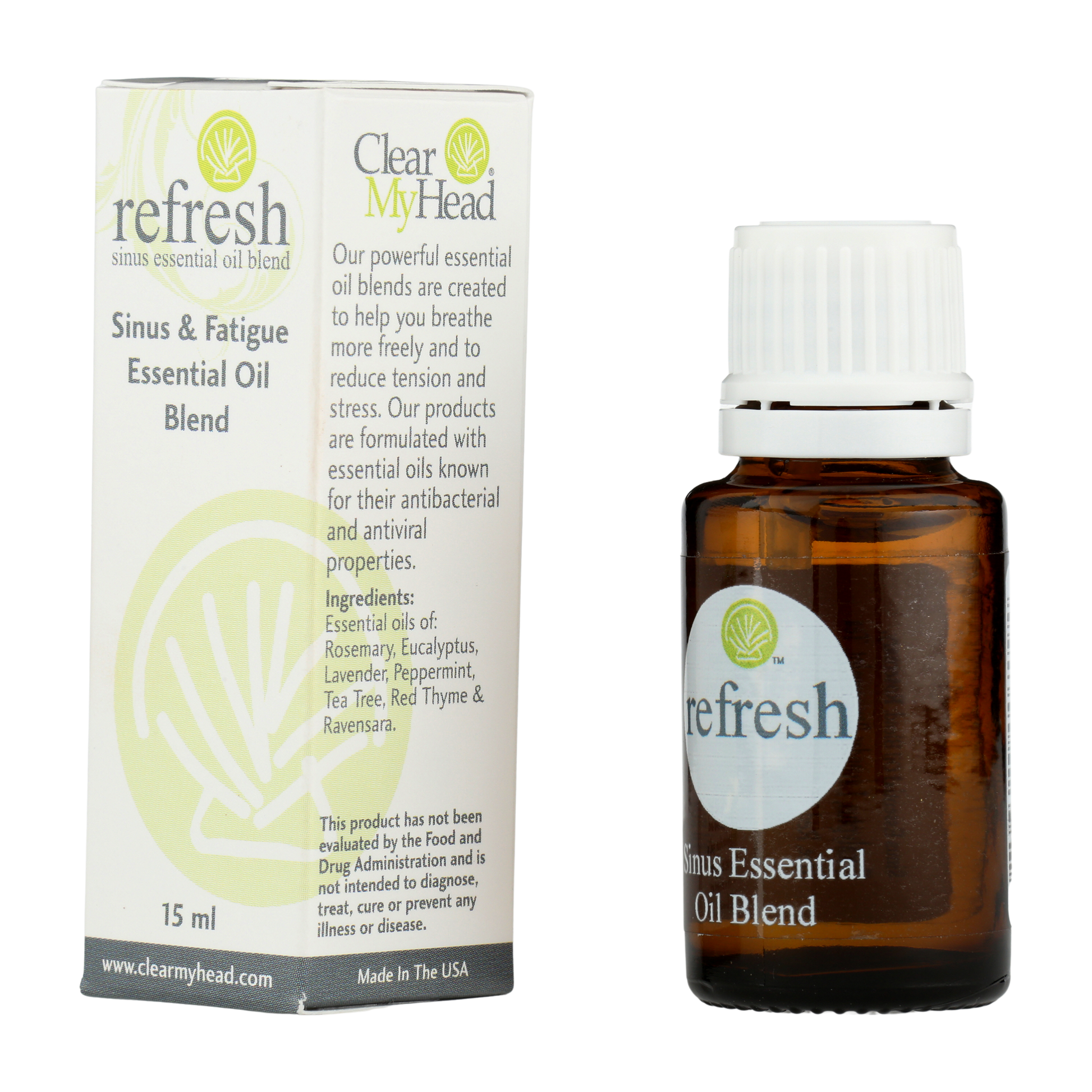 Essential Oil Blend 'refresh' Sinus Blend Core Clear My Head Ltd