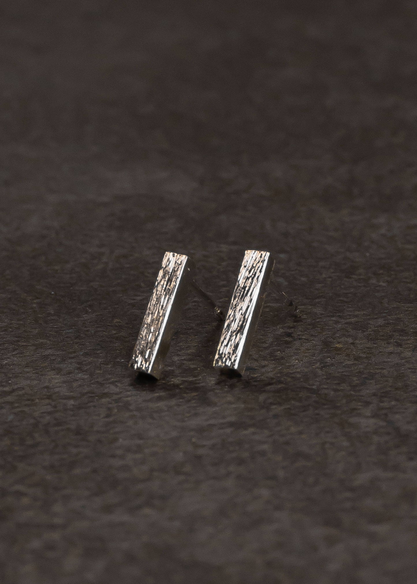 Silver Bar Stud Earrings Core Panache Apparel Co.