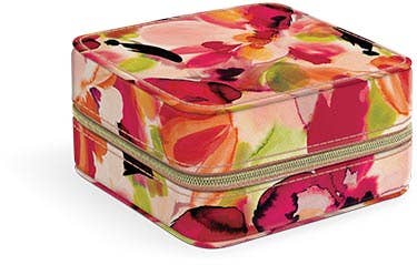 Jewelry Case Hazy Florals Coral Spring-Summer Lady Jayne