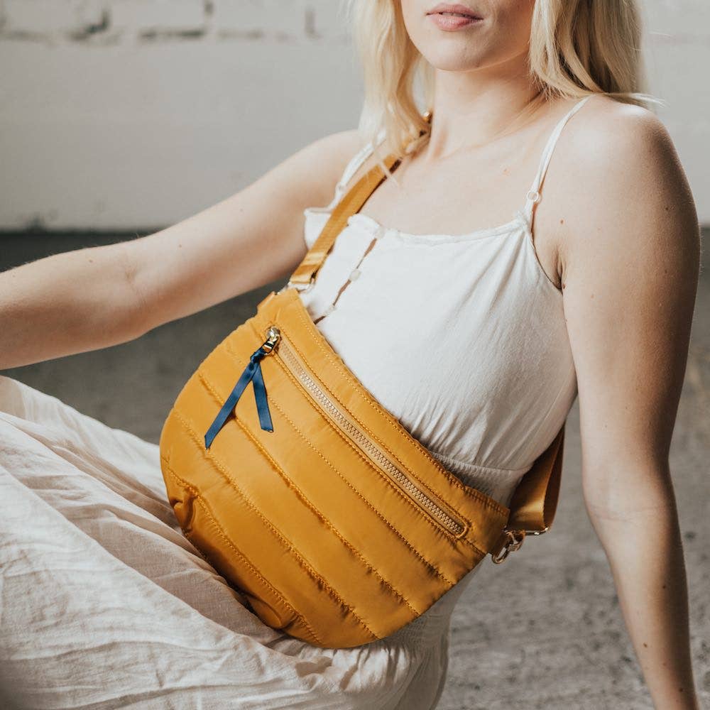 Jolie Puffer Belt Bag: Sunflower Yellow Spring-Summer Pretty Simple