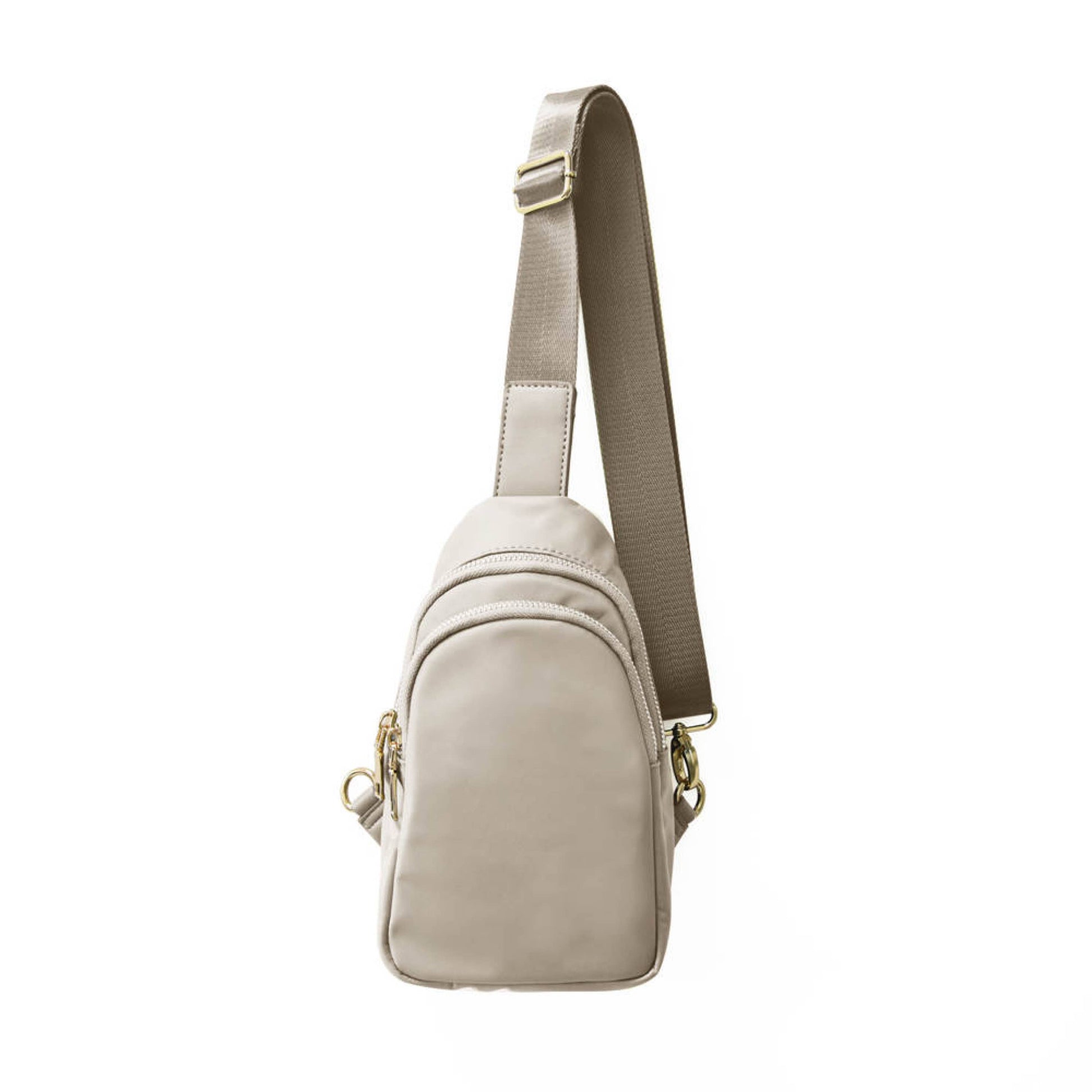 The River | Taupe Nylon Sling Bag Fall-Winter Babs + Birdie