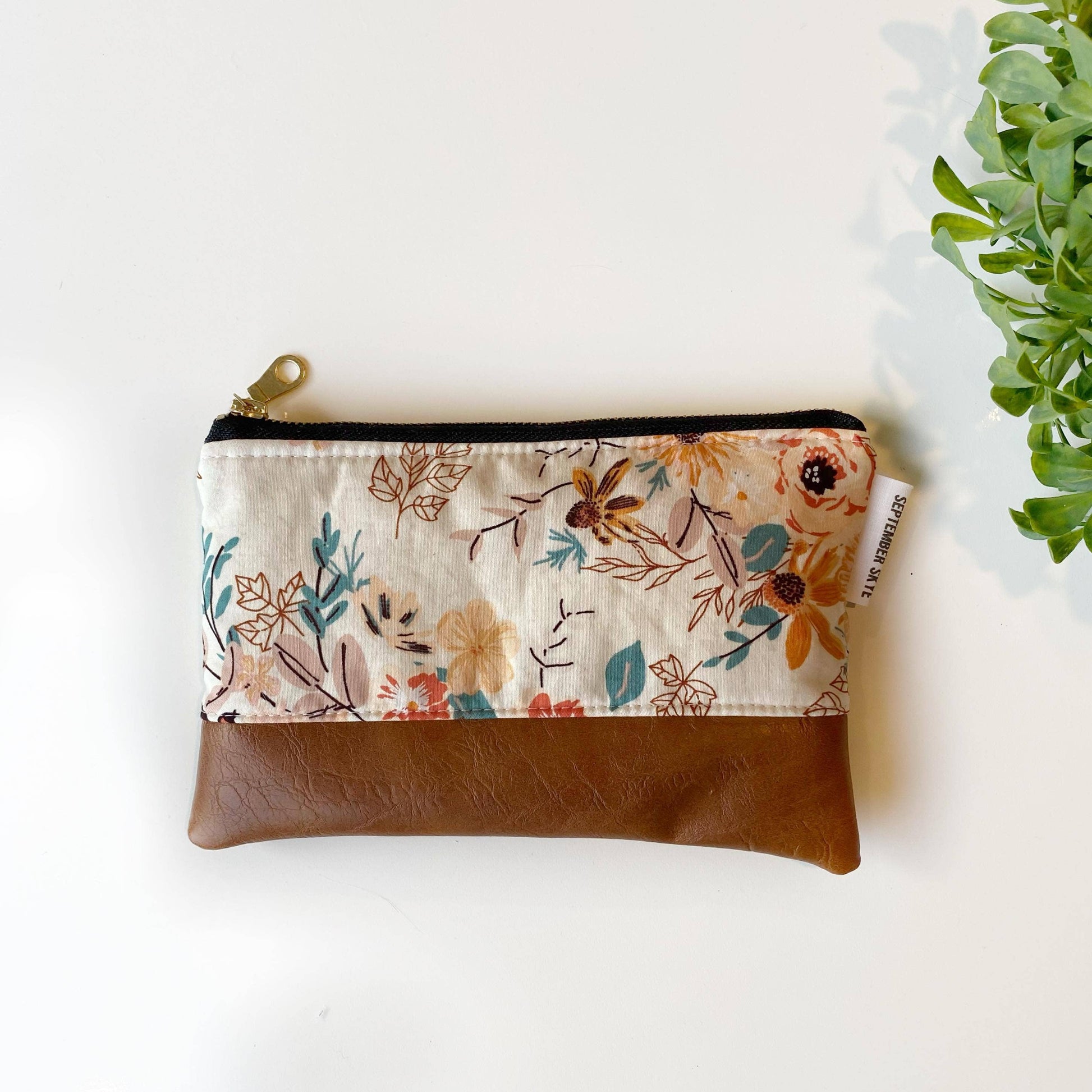 Coin purse in floral bookish Core September Skye Bags & Accessories