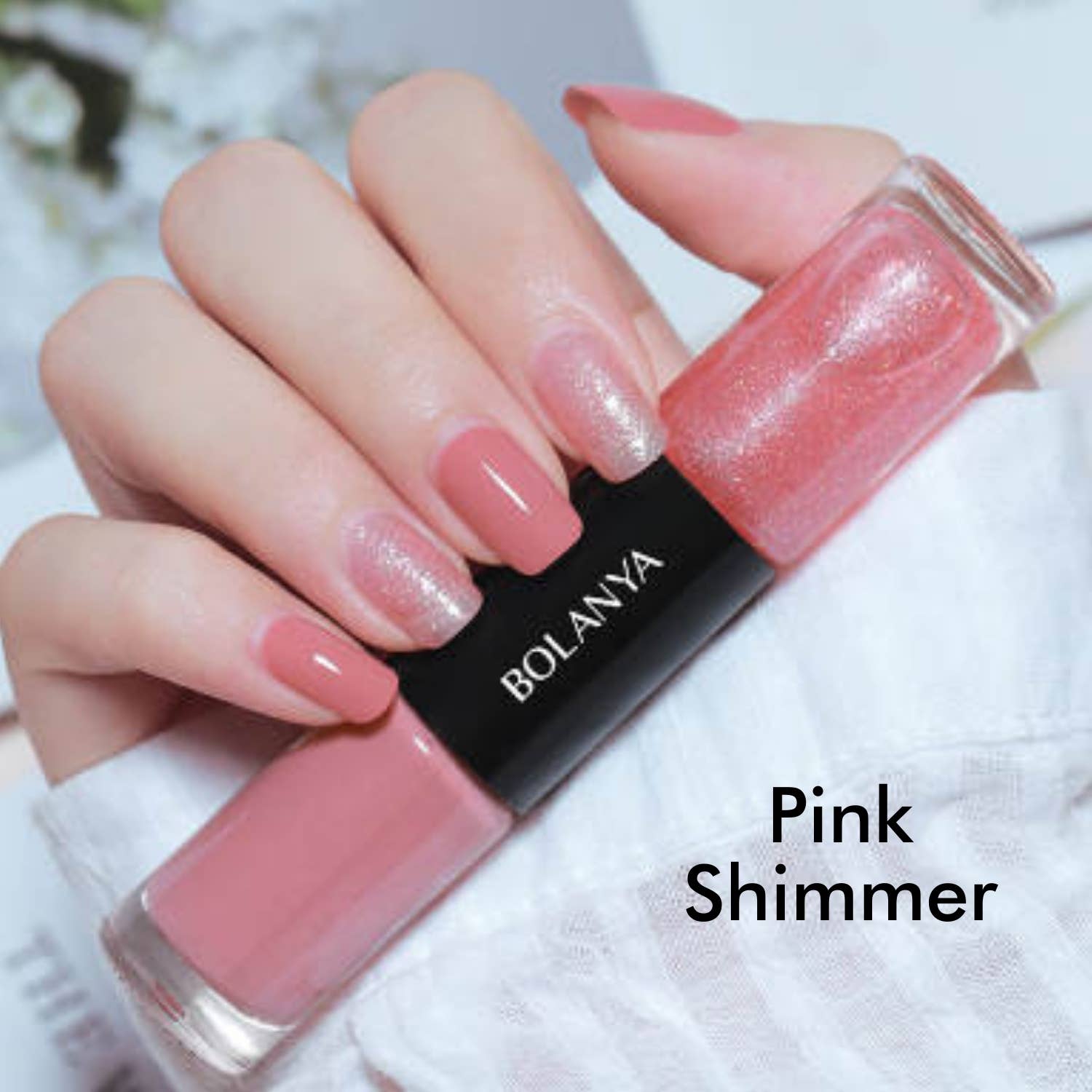 Light Mauve/Pink Shimmer Double Nail Polish  Tiny Gift Society