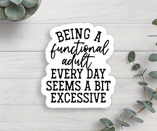 Functional Adult Vinyl Sticker Core Expression Design Co