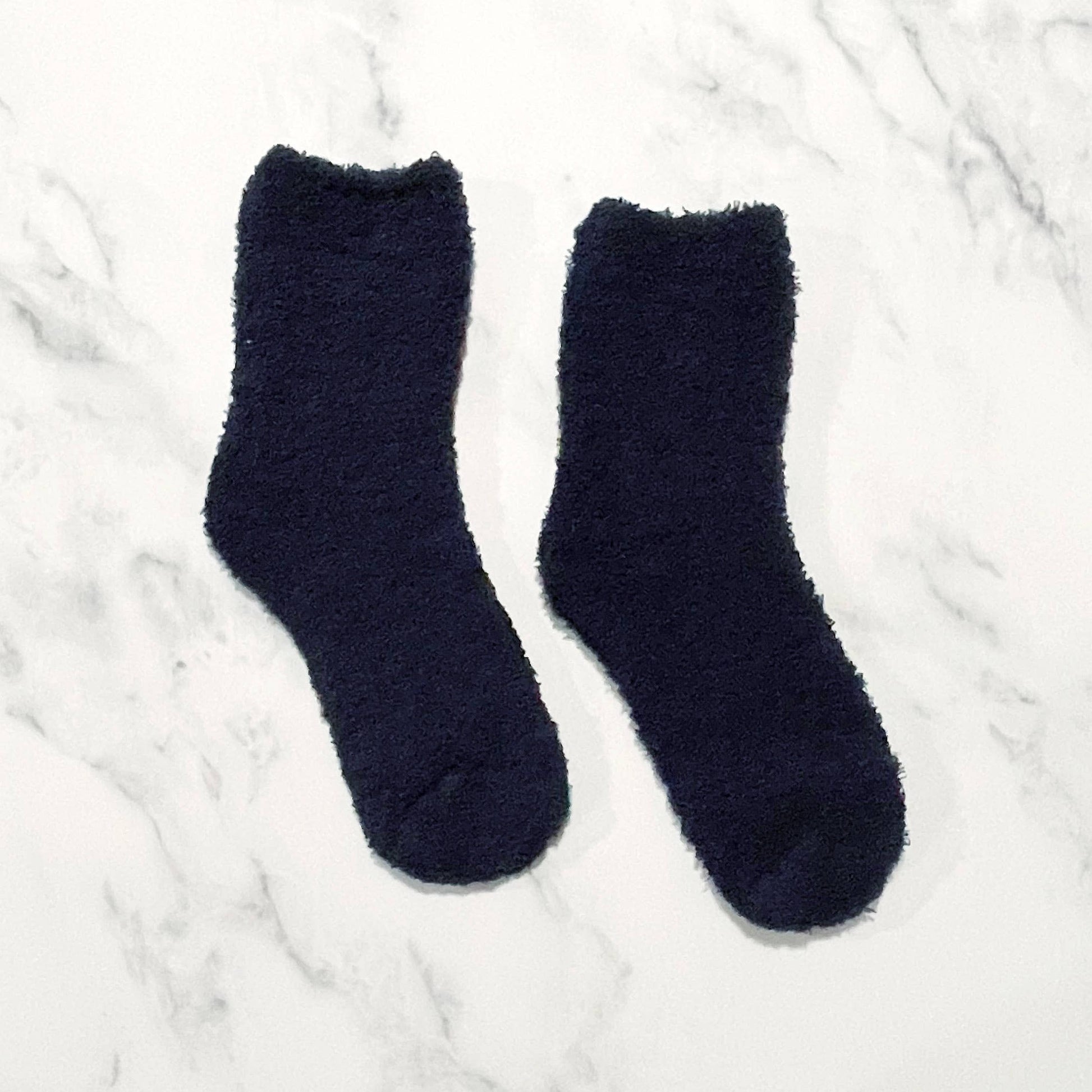 Basic Color Solid Winter Sleeping Warmer Socks Fall-Winter Tiepology