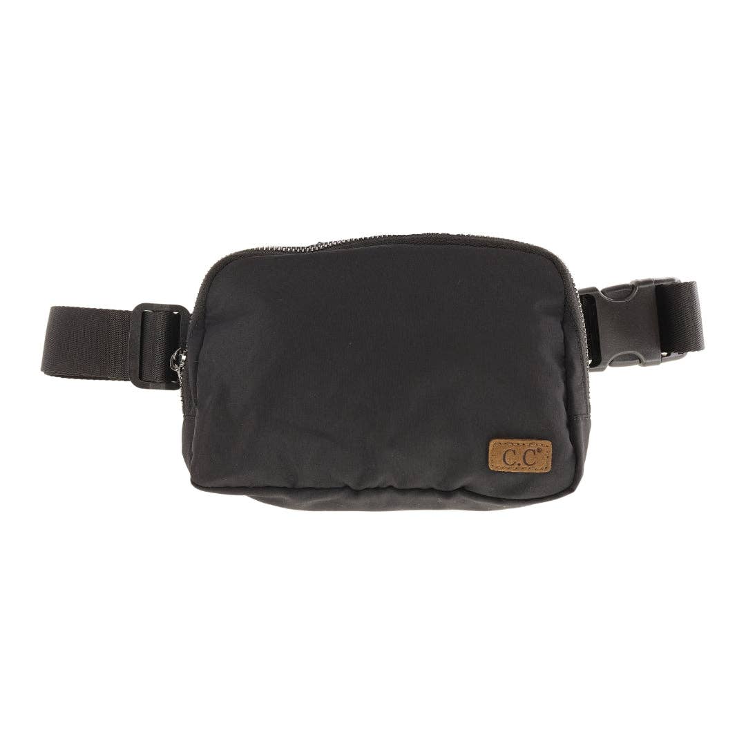 C.C Black Fanny Pack Belt Bag Core C.C Beanie