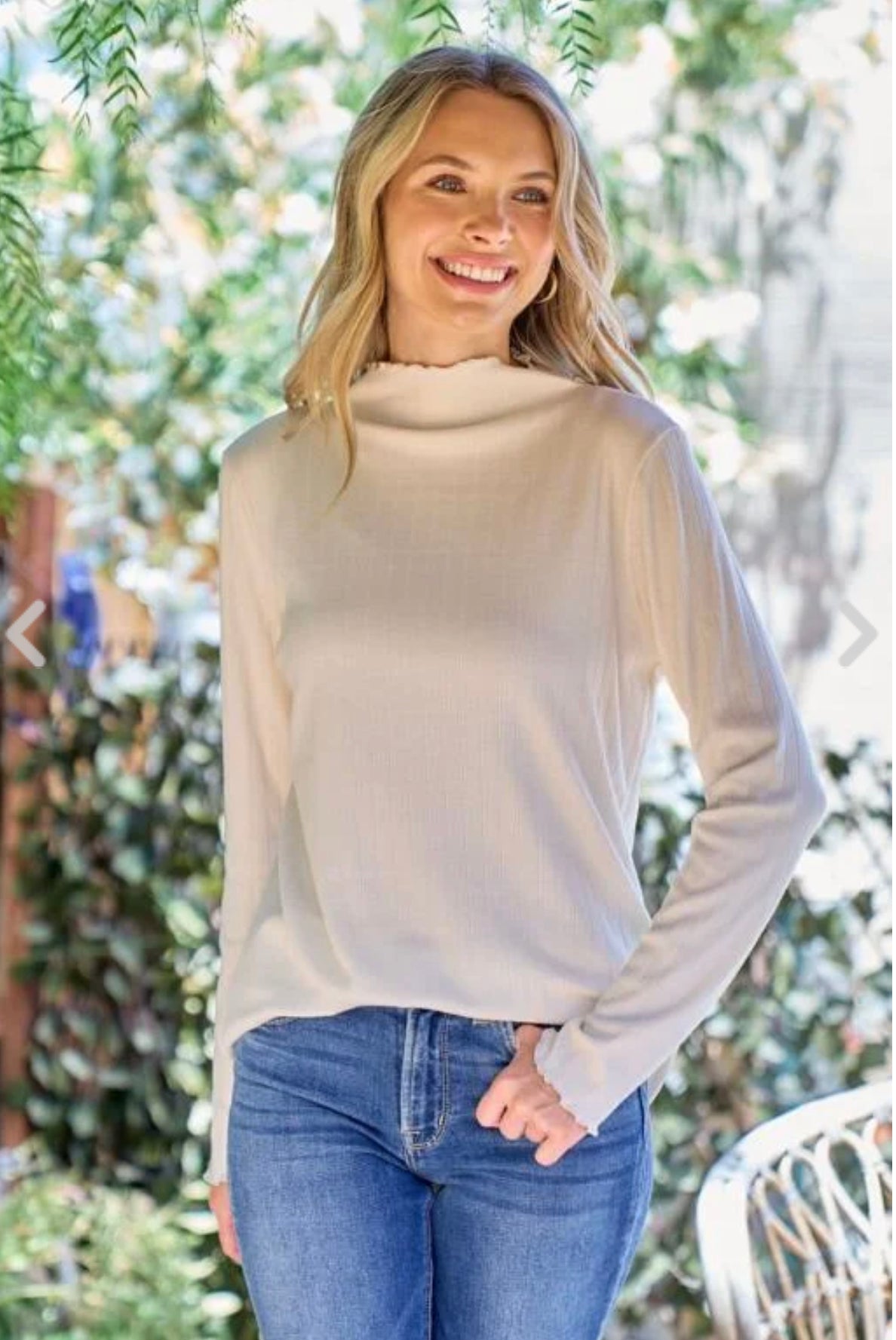 Basic Mock Ribbed Top Fall-Winter Hailey&Co